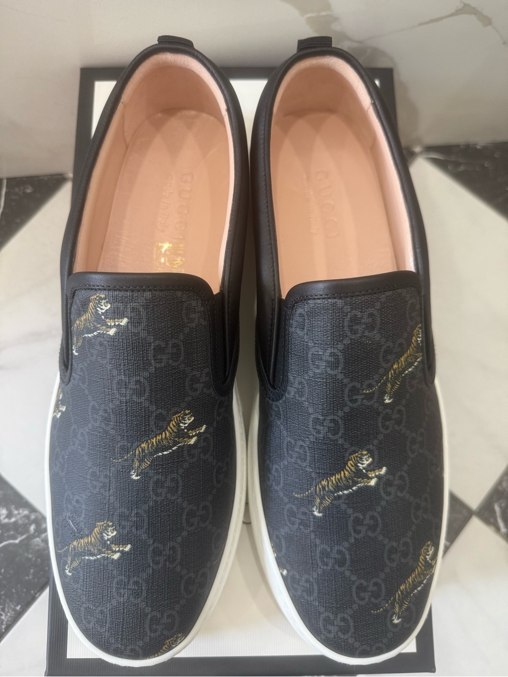 Gucci GG Supreme Men’s Slip On Sneakers